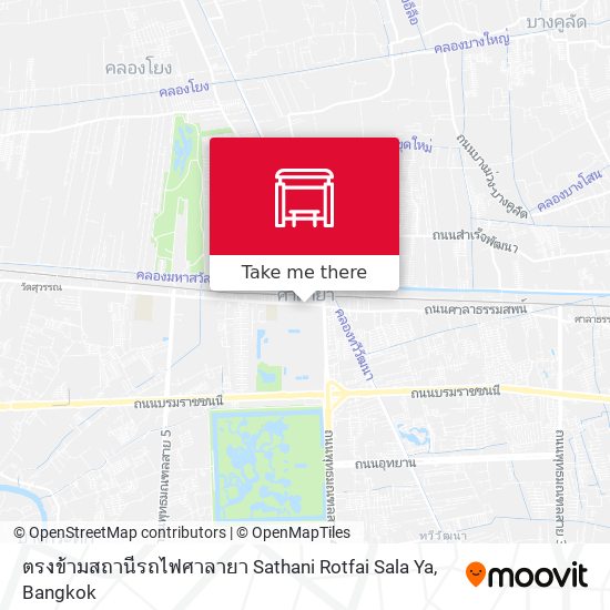 ตรงข้ามสถานีรถไฟศาลายา Sathani Rotfai Sala Ya map