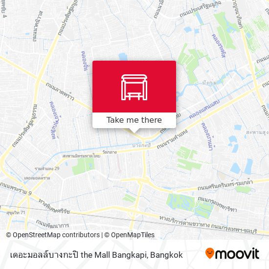 เดอะมอลล์บางกะปิ the Mall Bangkapi map