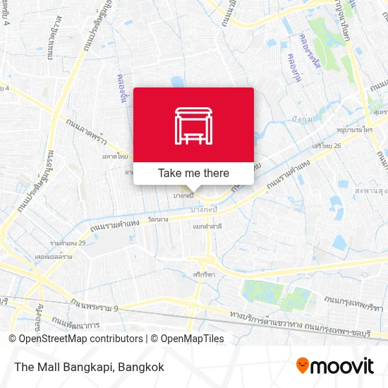 The Mall Bangkapi map