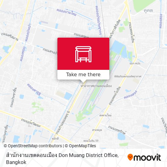 สำนักงานเขตดอนเมือง Don Muang District Office map