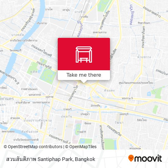 สวนสันติภาพ Santiphap Park map