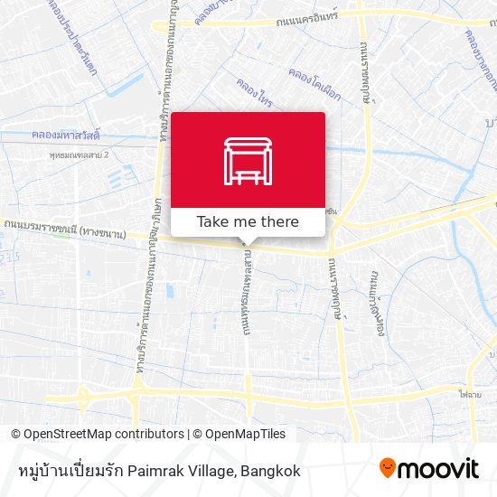 หมู่บ้านเปี่ยมรัก Paimrak Village map