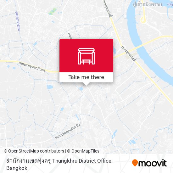 สำนักงานเขตทุ่งครุ  Thungkhru District Office map