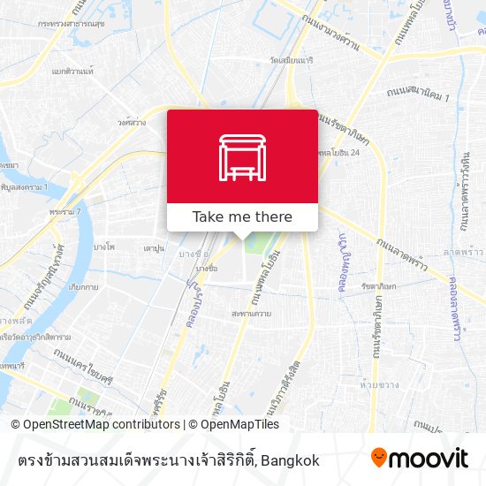 ตรงข้ามสวนสมเด็จพระนางเจ้าสิริกิติ์ map