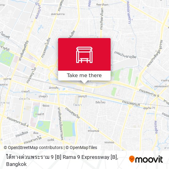 ใต้ทางด่วนพระราม 9 [B] Rama 9 Expressway [B] map