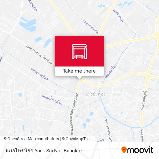 แยกไทรน้อย Yaek Sai Noi map