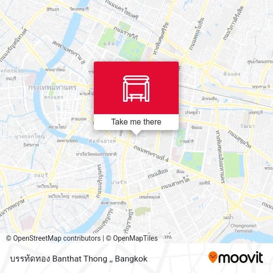 บรรทัดทอง Banthat Thong , map