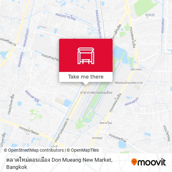 ตลาดใหม่ดอนเมือง Don Mueang New Market map