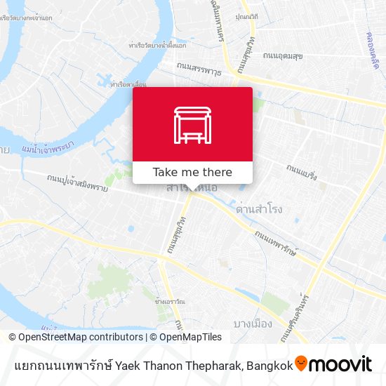 แยกถนนเทพารักษ์ Yaek Thanon Thepharak map