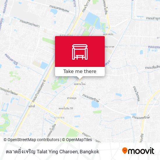 ตลาดยิ่งเจริญ Talat Ying Charoen map