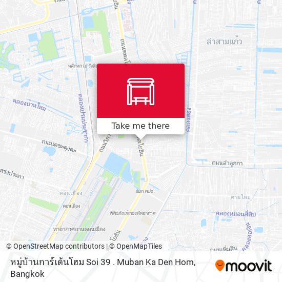หมู่บ้านการ์เด้นโฮม Soi 39 . Muban Ka Den Hom map