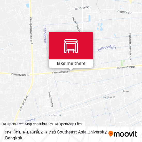 มหาวิทยาลัยเอเชียอาคเนย์ Southeast Asia University map