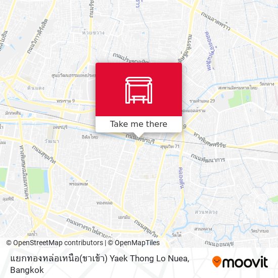 แยกทองหล่อเหนือ(ขาเข้า) Yaek Thong Lo Nuea map