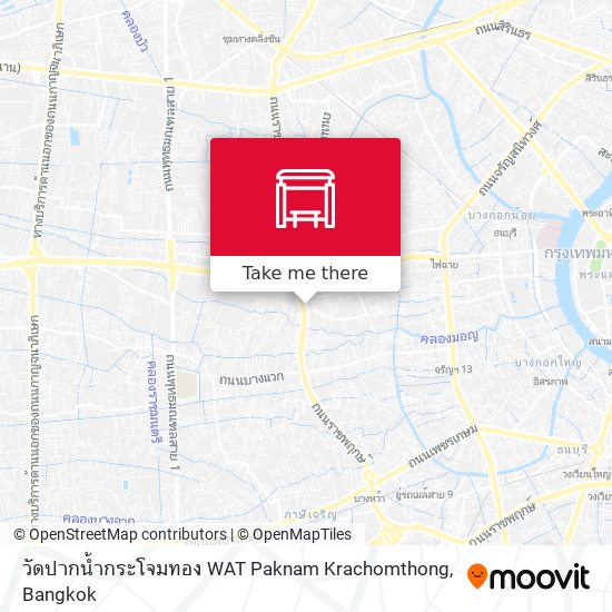 วัดปากน้ำกระโจมทอง WAT Paknam Krachomthong map