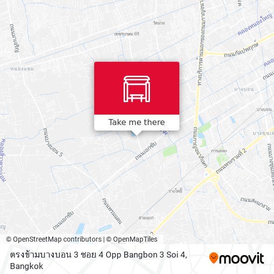 ตรงข้ามบางบอน 3 ซอย 4 Opp Bangbon 3 Soi 4 map