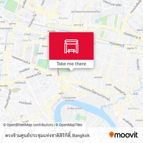 ตรงข้ามศูนย์ประชุมแห่งชาติสิริกิติ์ map