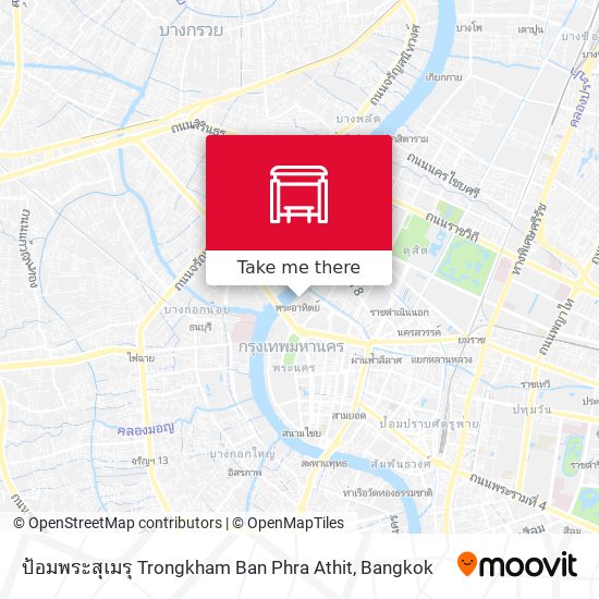ป้อมพระสุเมรุ Trongkham Ban Phra Athit map