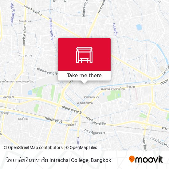 วิทยาลัยอินทราชัย Intrachai College map