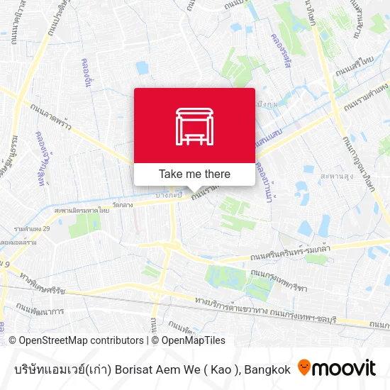 บริษัทแอมเวย์(เก่า) Borisat Aem We ( Kao ) map