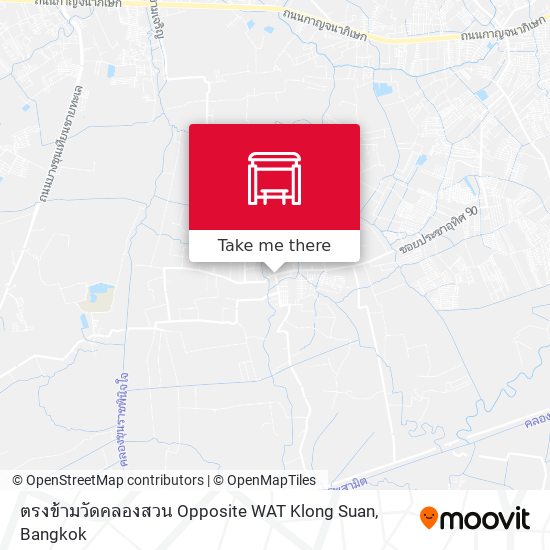 ตรงข้ามวัดคลองสวน Opposite WAT Klong Suan map