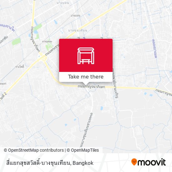 สี่แยกสุขสวัสดิ์-บางขุนเทียน map