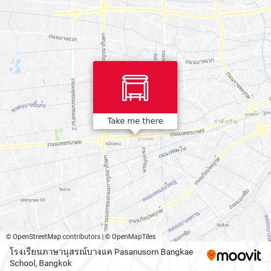 โรงเรียนภาษานุสรณ์บางแค Pasanusorn Bangkae School map