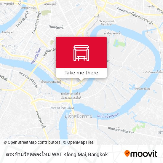 ตรงข้ามวัดคลองใหม่ WAT Klong Mai map