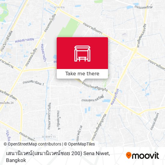 เสนานิเวศน์(เสนานิเวศน์ซอย 200) Sena Niwet map