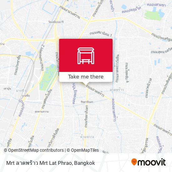 Mrt ลาดพร้าว Mrt Lat Phrao map