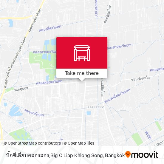 บิ๊กซีเลียบคลองสอง ฺBig C Liap Khlong Song map