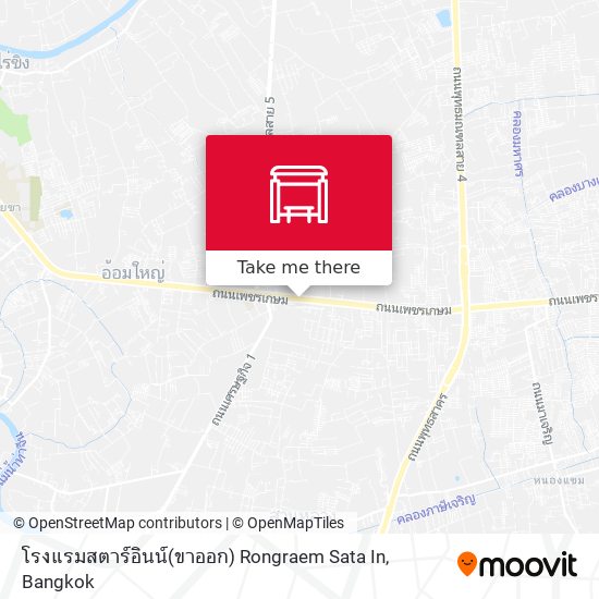 โรงแรมสตาร์อินน์(ขาออก) Rongraem Sata In map