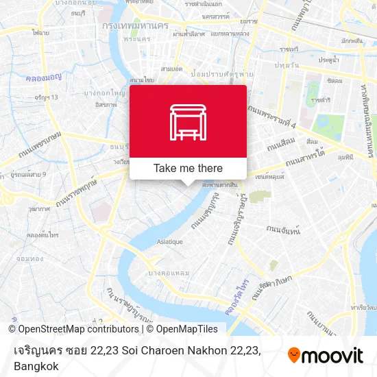 เจริญนคร ซอย 22,23  Soi Charoen Nakhon 22,23 map