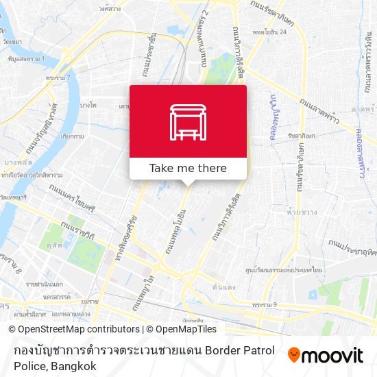 กองบัญชาการตำรวจตระเวนชายแดน Border Patrol Police map