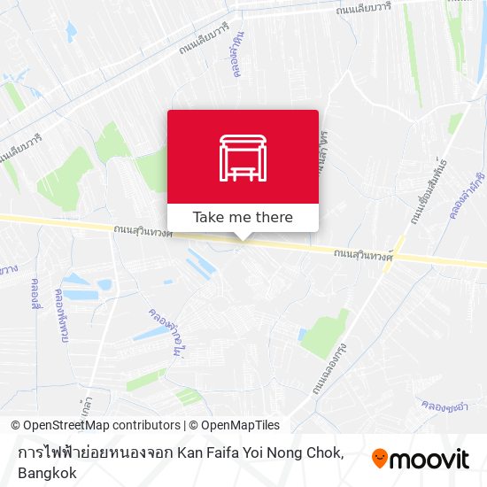 การไฟฟ้าย่อยหนองจอก Kan Faifa Yoi Nong Chok map