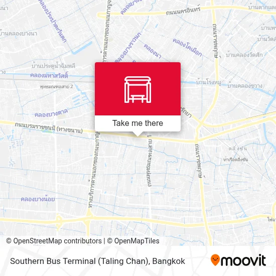 Southern Bus Terminal (Taling Chan) map