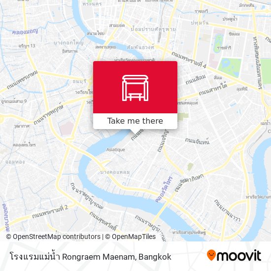 โรงแรมแม่น้ำ Rongraem Maenam map