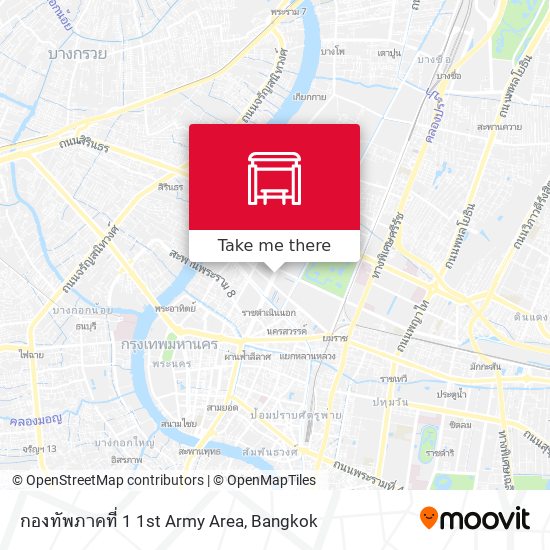 กองทัพภาคที่ 1 1st Army Area map