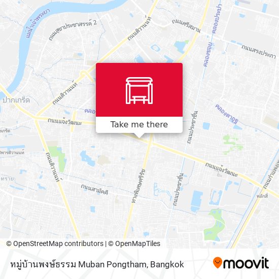 หมู่บ้านพงษ์ธรรม Muban Pongtham map