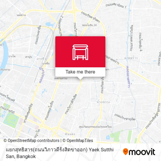 แยกสุทธิสาร(ถนนวิภาวดีรังสิตขาออก) Yaek Sutthi San map