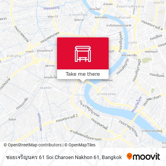 ซอยเจริญนคร 61 Soi Charoen Nakhon 61 map