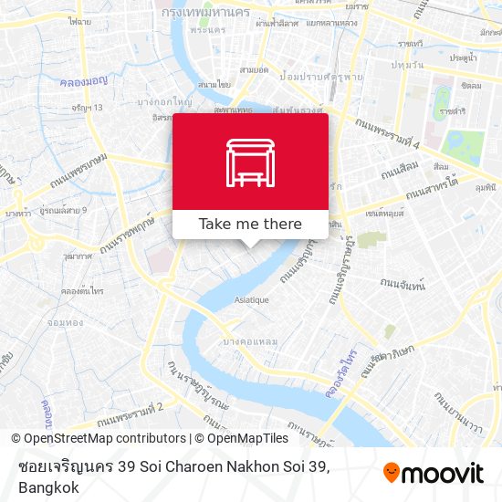 ซอยเจริญนคร 39 Soi Charoen Nakhon Soi 39 map