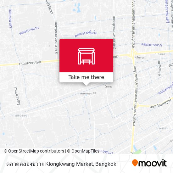 ตลาดคลองขวาง Klongkwang Market map