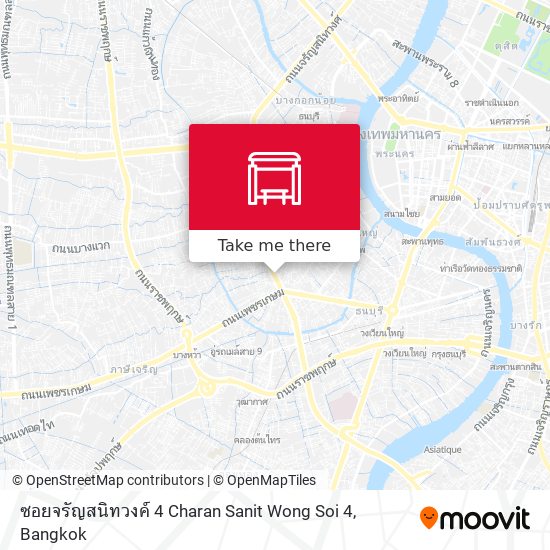 ซอยจรัญสนิทวงค์ 4 Charan Sanit Wong Soi 4 map