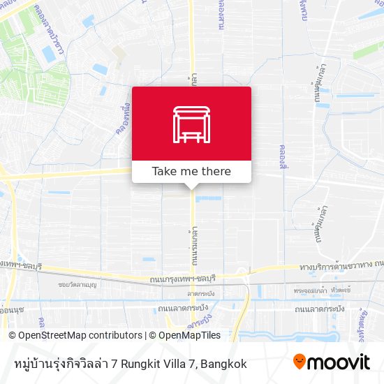หมู่บ้านรุ่งกิจวิลล่า 7 Rungkit Villa 7 map