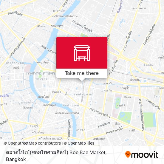ตลาดโบ้เบ้(ซอยไพศาลศิลป์) Boe Bae Market map
