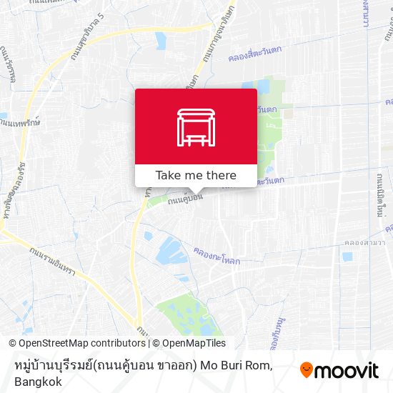 หมู่บ้านบุรีรมย์(ถนนคู้บอน ขาออก) Mo Buri Rom map