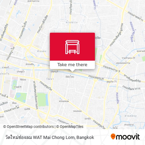 วัดใหม่ช่องลม WAT Mai Chong Lom map