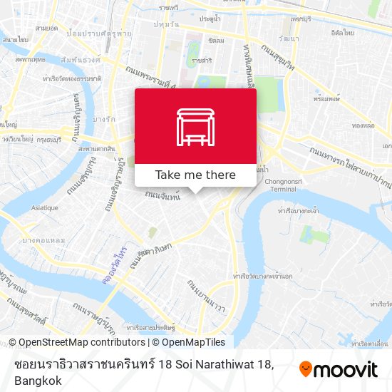 ซอยนราธิวาสราชนครินทร์ 18 Soi Narathiwat 18 map