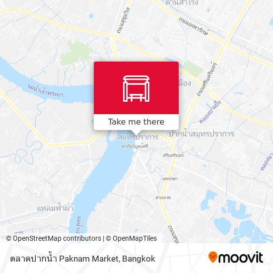 ตลาดปากน้ำ Paknam Market map