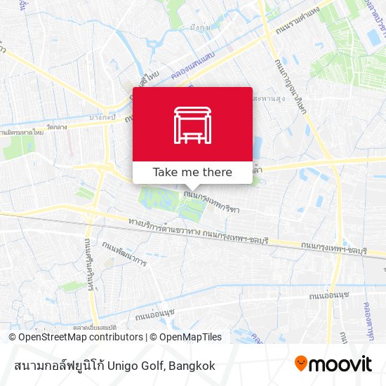 สนามกอล์ฟยูนิโก้ Unigo Golf map